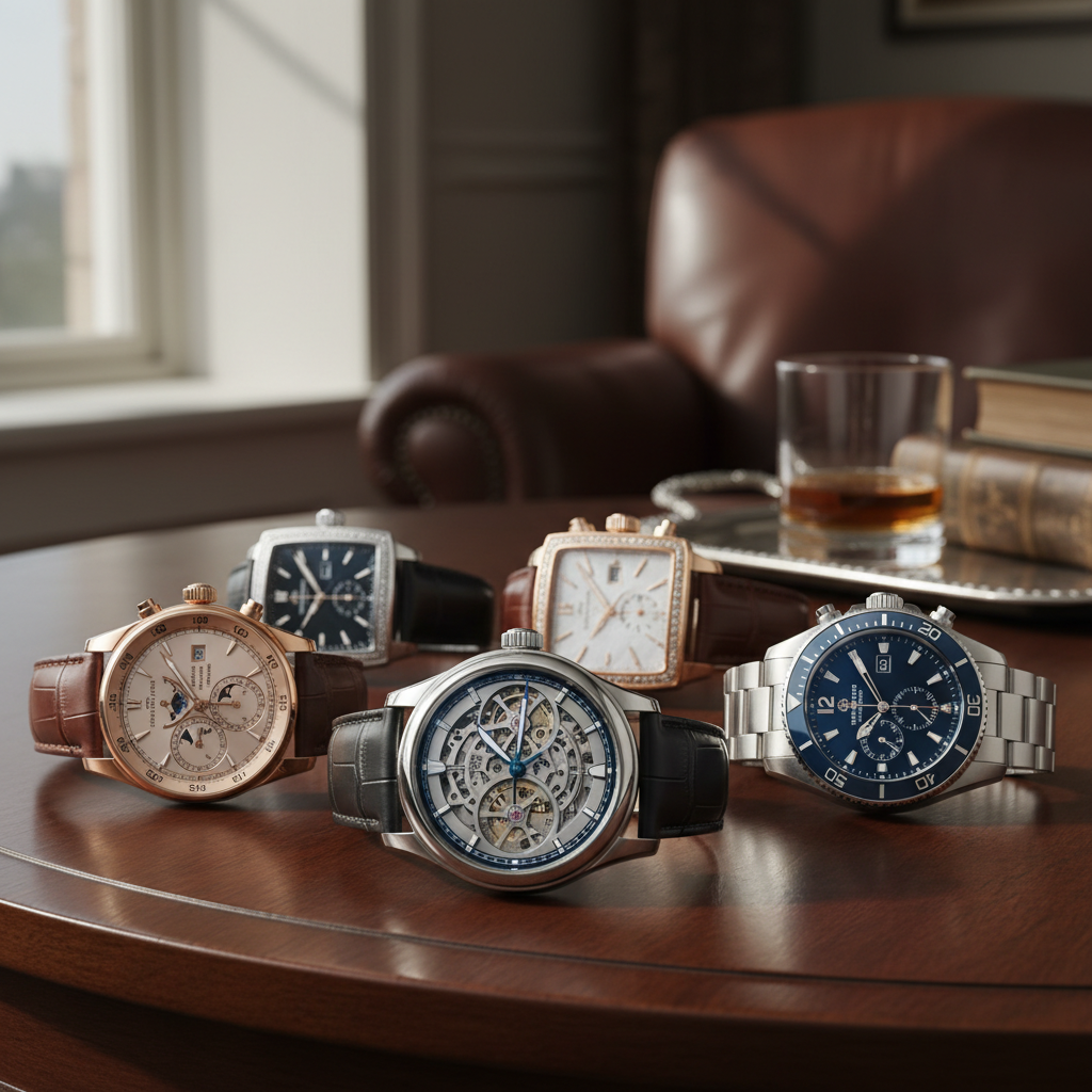 Fine wristwatch-detail of craftsmanship and finishing