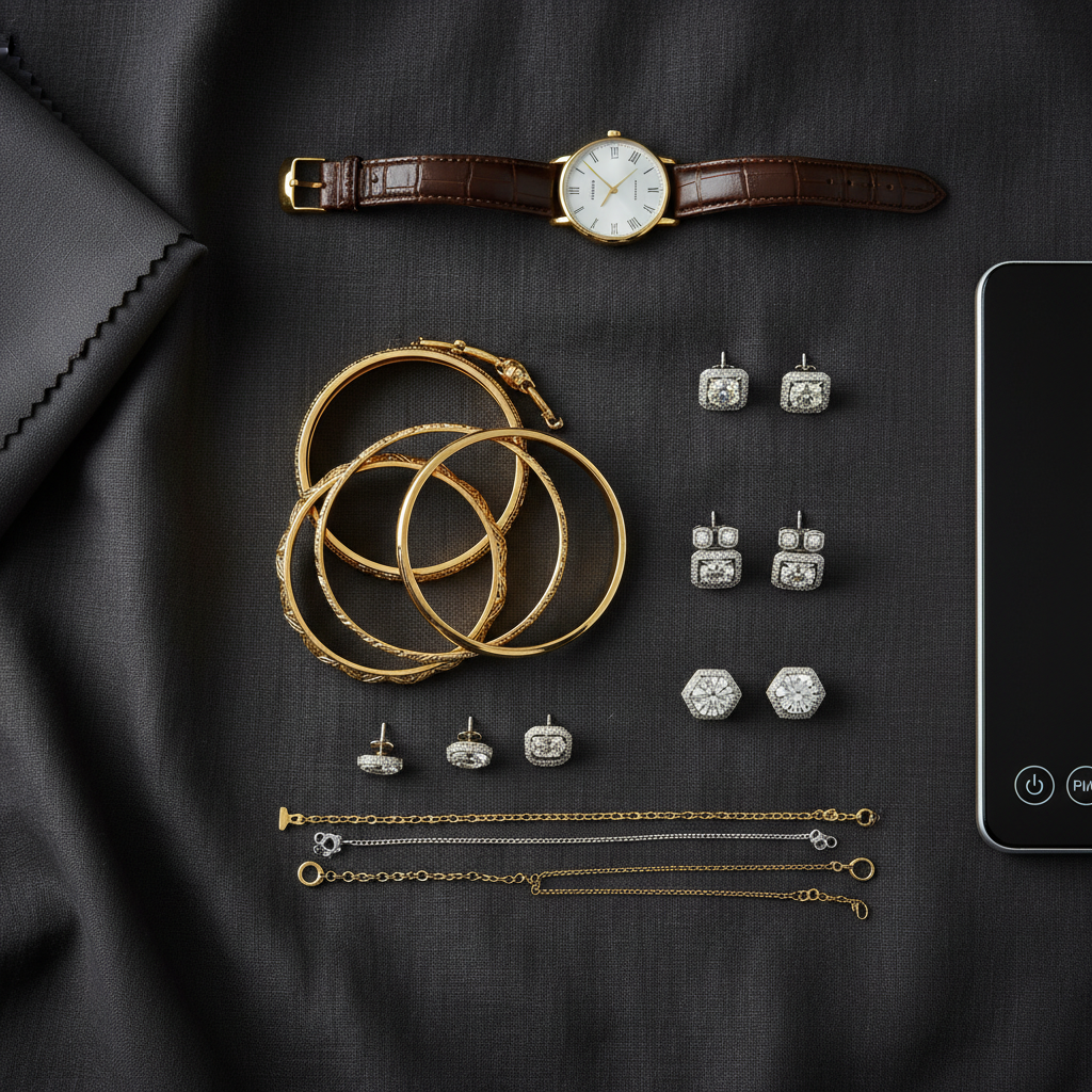 Fine jewellery and timepieces prepared for professional assessment