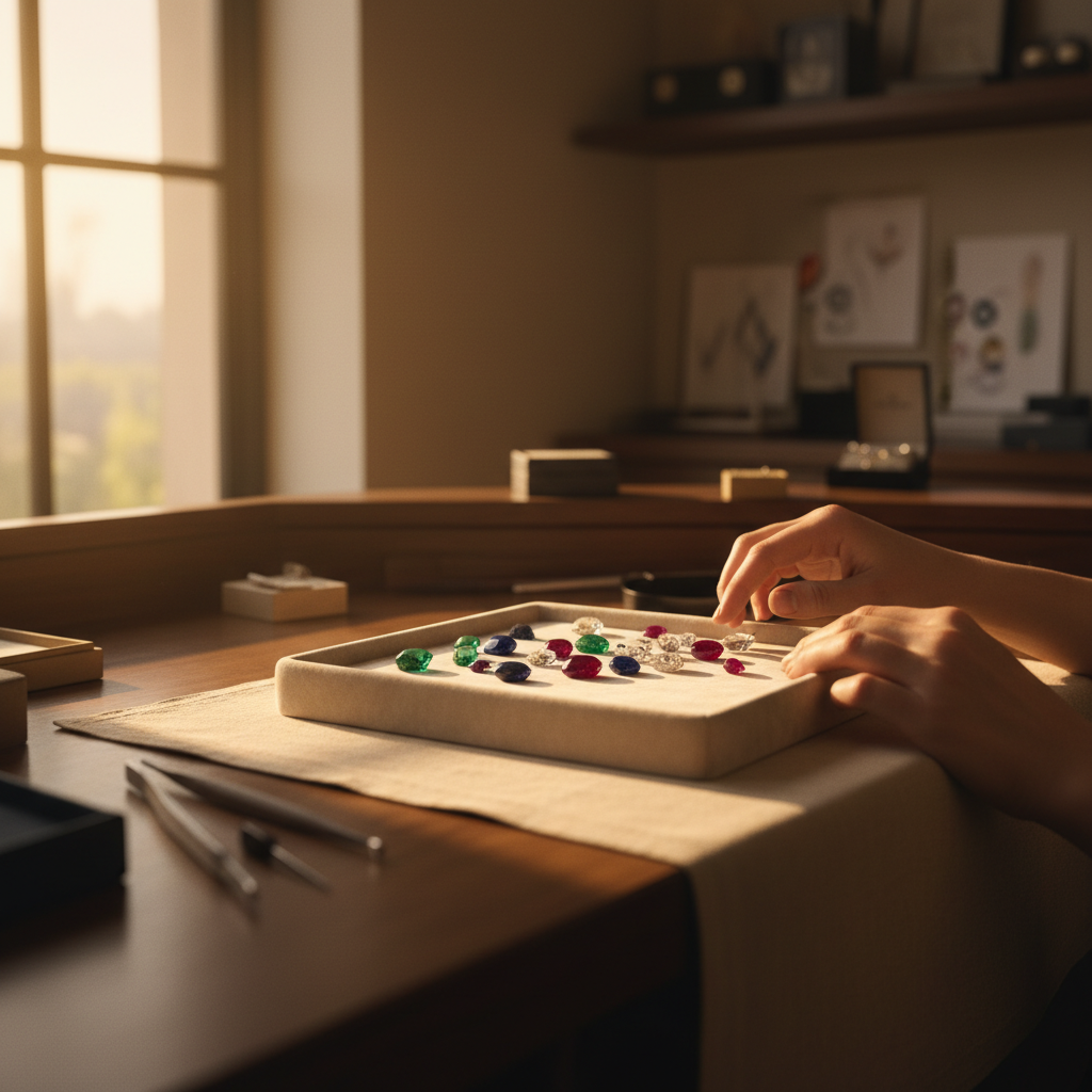 Javaherian atelier — bespoke jewellery consultation atmosphere